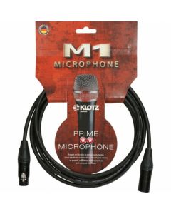 Klotz mikrofonkábel, KL-M1FM1N0100 1 m –  Neutrik XLR3M - XLR3F csatlakozók, + MY206 fekete kábel
