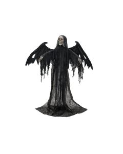 EUROPALMS Halloweeni Fekete Angyal, 175cm, 8331465U