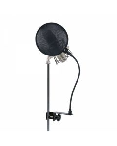 WorldMix pop filter 190 mm átmérőjű, gégecsöves, AS-SD914