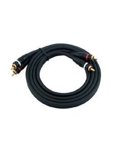 Omnitronic CC-15 2xRCA piros fekete 1,5m földelt 3020940N