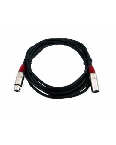 Omnitronic MC-30R 3m piros XLR mama papa szimmetrikus kábel 3022047R