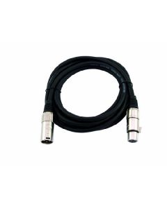 Omnitronic MC-215 XLR papa mama 2x1.5mm - 3m fekete kábel 3022069M