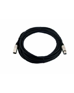 Omnitronic MC-215 XLR papa mama 2x1.5mm - 5m fekete kábel 30220700