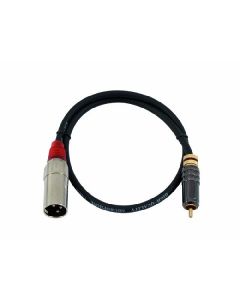 Omnitronic Kábel AC-09R RCA-ról XLR-re (dugó) 90cm piros 30225124