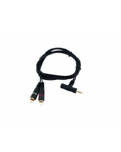 Omnitronic AC-32 3.5mm Jack T-dugó sztereó 2x RCA kábel 1,5m 30225152