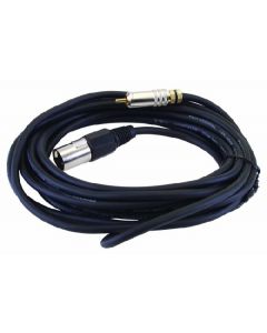 Omnitronic Kábel AC-50 RCA-ról XLR-re (dugó) 6m fekete 30225165