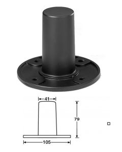 Adam Hall AH-SM702 hangfaltartó hüvely fekete, alumínium, 41x79 mm, 36 mm-es állványhoz