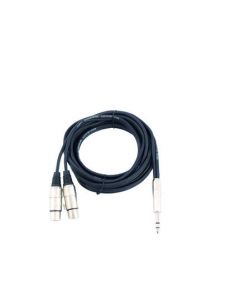 Omnitronic FXXK-15 2XLR-papa-6,3 jack dugó sztereo 1,5m kábel 3022519M