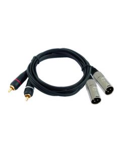 OMNITRONIC XC2-30 2x XLR papa - 2x RCA 3m 3022522D