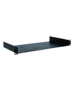 OMNITRONIC Rack tálca 1U black multistandard holes 30100905