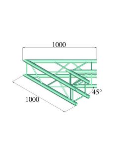 ALUTRUSS QUADLOCK 6082C-19 2-utas sarokelem 45° 60306540