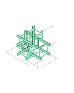 ALUTRUSS QUADLOCK 6082T-42 4-utas T-elem 60306580