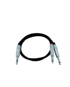 Cable AK-10 6.3 Jack stereo/2x6.3 Jack mono 1m 30225218