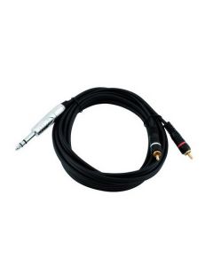 OMNITRONIC Adaptercable Jack stereo/2xRCA 1.5m 30225223