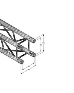 ALUTRUSS QUADLOCK SMT-2500 4-way cross beam    60206814