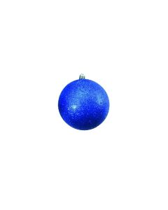 EUROPALMS Decoball 10cm, blue, glitter   83501266