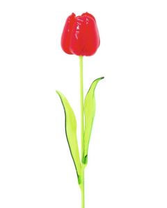 Kristály tulipán, piros, 61cm, 12db 82600205